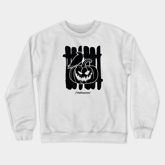 Halloween Crewneck Sweatshirt by brographic